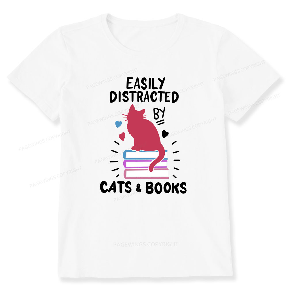 Pagewings Book Fun Cat Book Funny Unisex Classic T-shirt