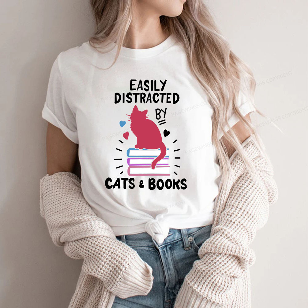 Pagewings Book Fun Cat Book Funny Unisex Classic T-shirt