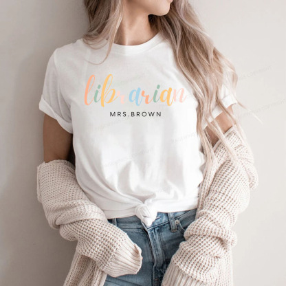 Pagewings Personalized Gift for Librarian Unisex Classic T-shirt