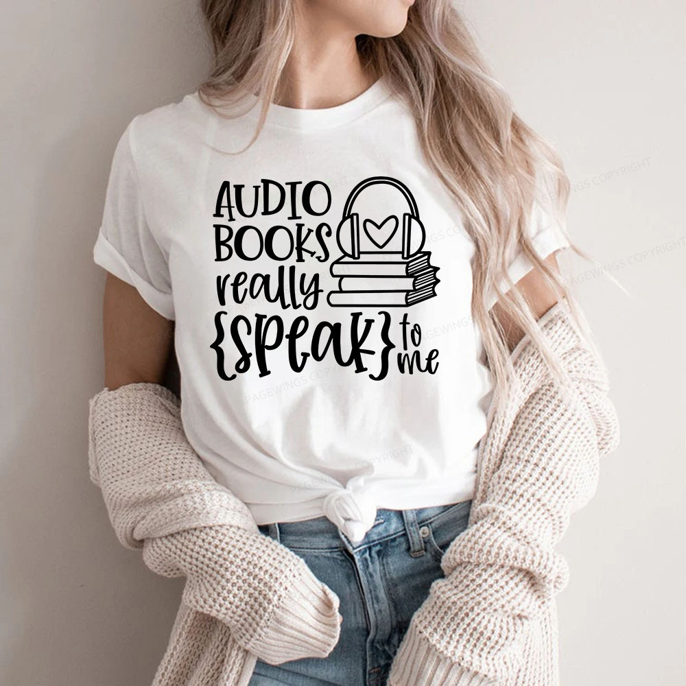 Pagewings Audiobooks Really Speak To Me Unisex Classic T-shirt