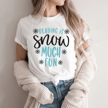 Pagewings Reading Is Snow Much Fun Unisex Classic T-shirt