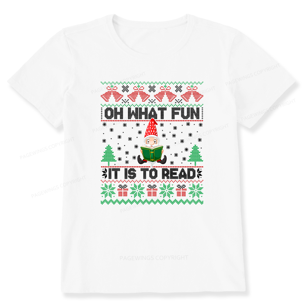 Pagewings Oh What Fun It Is To Read Unisex Classic T-shirt