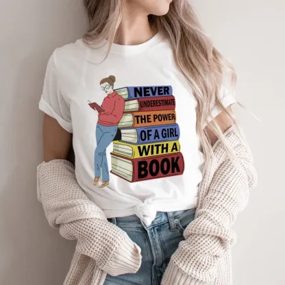 Pagewings Power Of A Girl With A Book Unisex Classic T-shirt