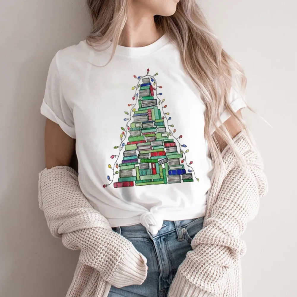 Pagewings Christmas Book Tree Unisex Classic T-shirt