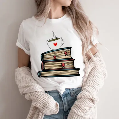 Pagewings Tea Cup Book Lovers Unisex Classic T-shirt