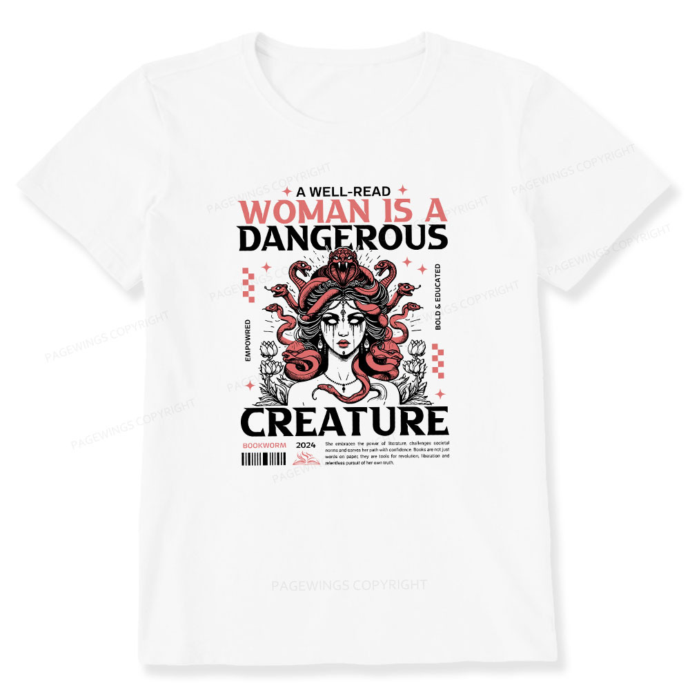 Pagewings A Well-Read Woman is A Dangerous Creature Unisex Classic T-shirt