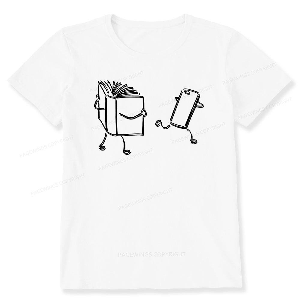 Pagewings Books Win Over Phones Unisex Classic T-shirt