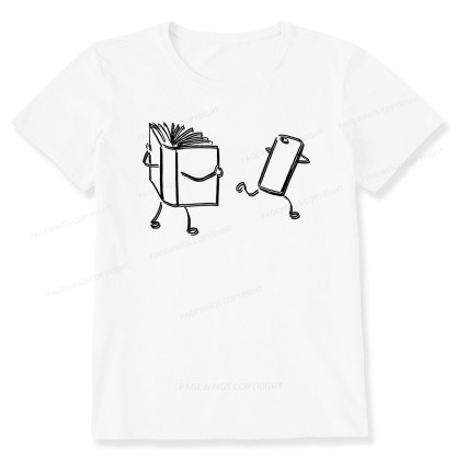 Pagewings Books Win Over Phones Unisex Classic T-shirt