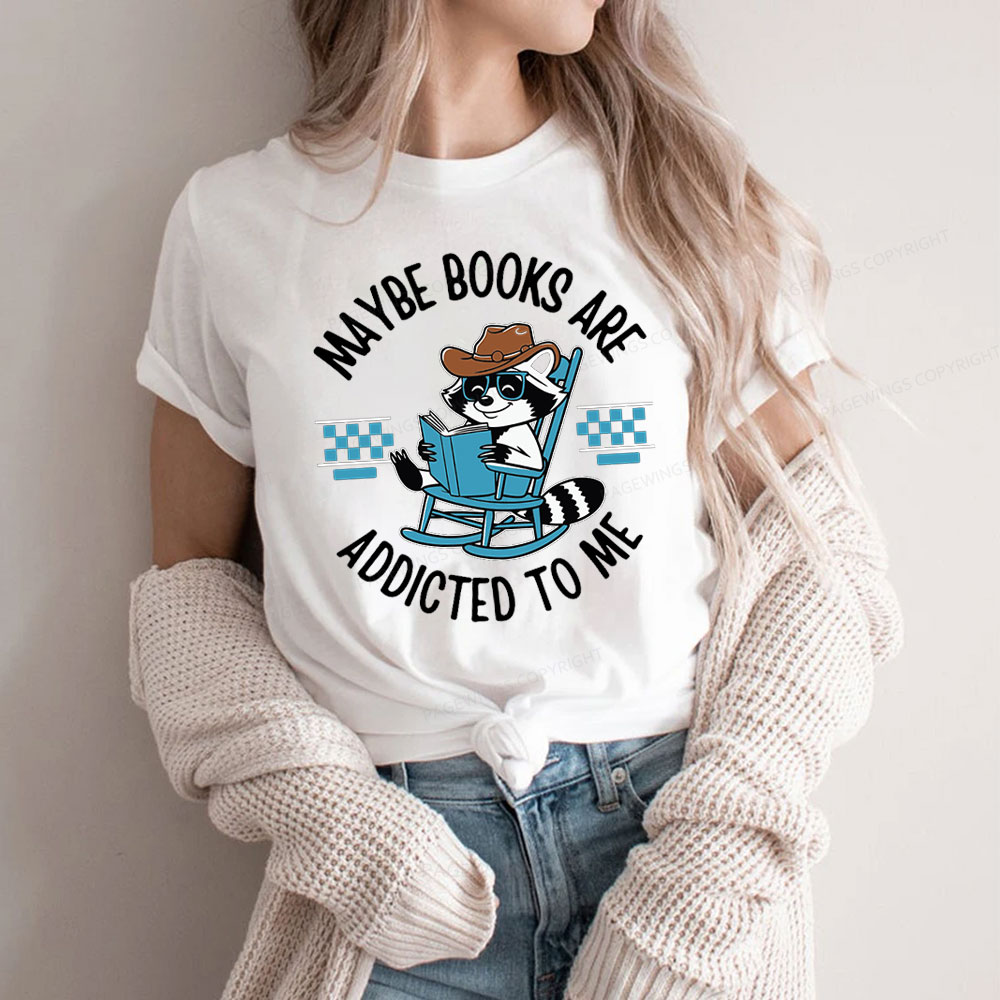 Pagewing Books Are Addicted To Me Unisex Classic T-shirt