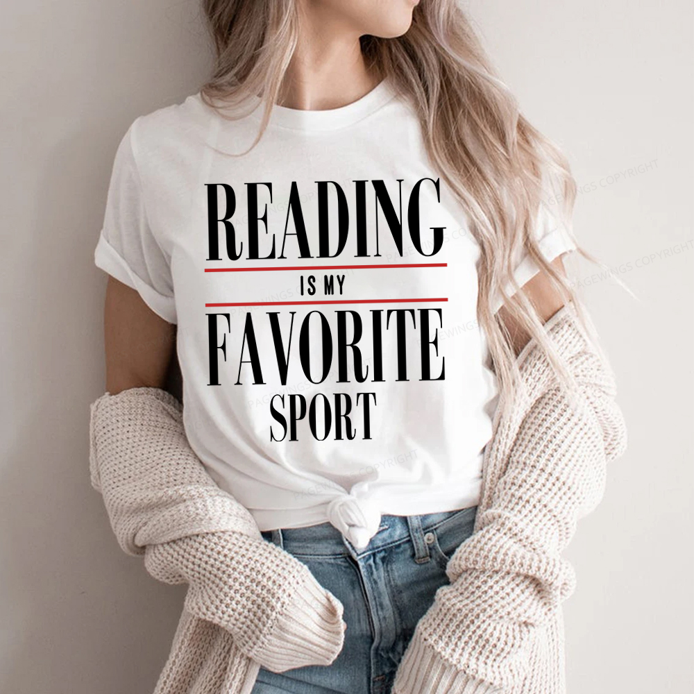 Pagewings Reading Is My Favorite Sport Unisex Classic T-shirt
