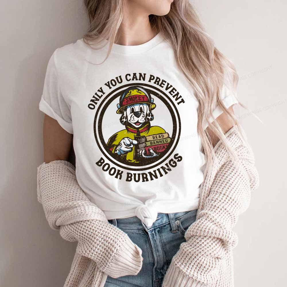 Pagewings Prevent Book Burnings Unisex Classic T-shirt