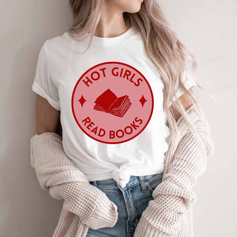 Pagewings Hot Girls Read Books Unisex Classic T-shirt