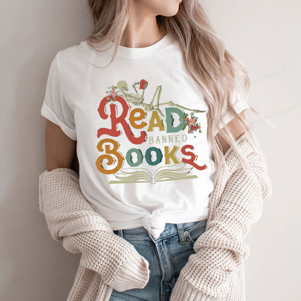 Pagewings Read Banned Books Unisex Classic T-shirt