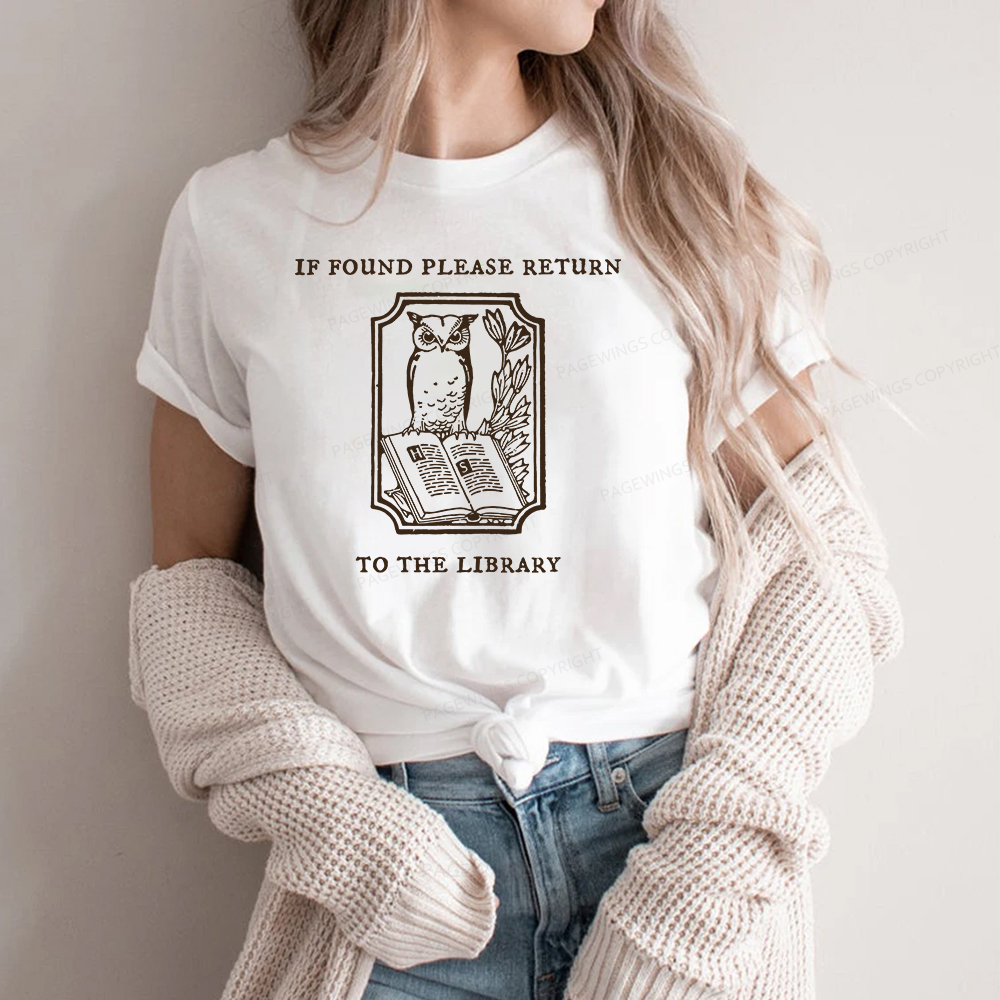 Pagewings Librarian Gift Owl Book Shirt Unisex Classic T-shirt