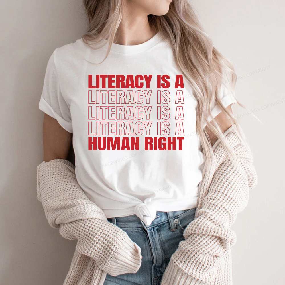 Pagewings Literacy Is A Human Right Unisex Classic T-shirt