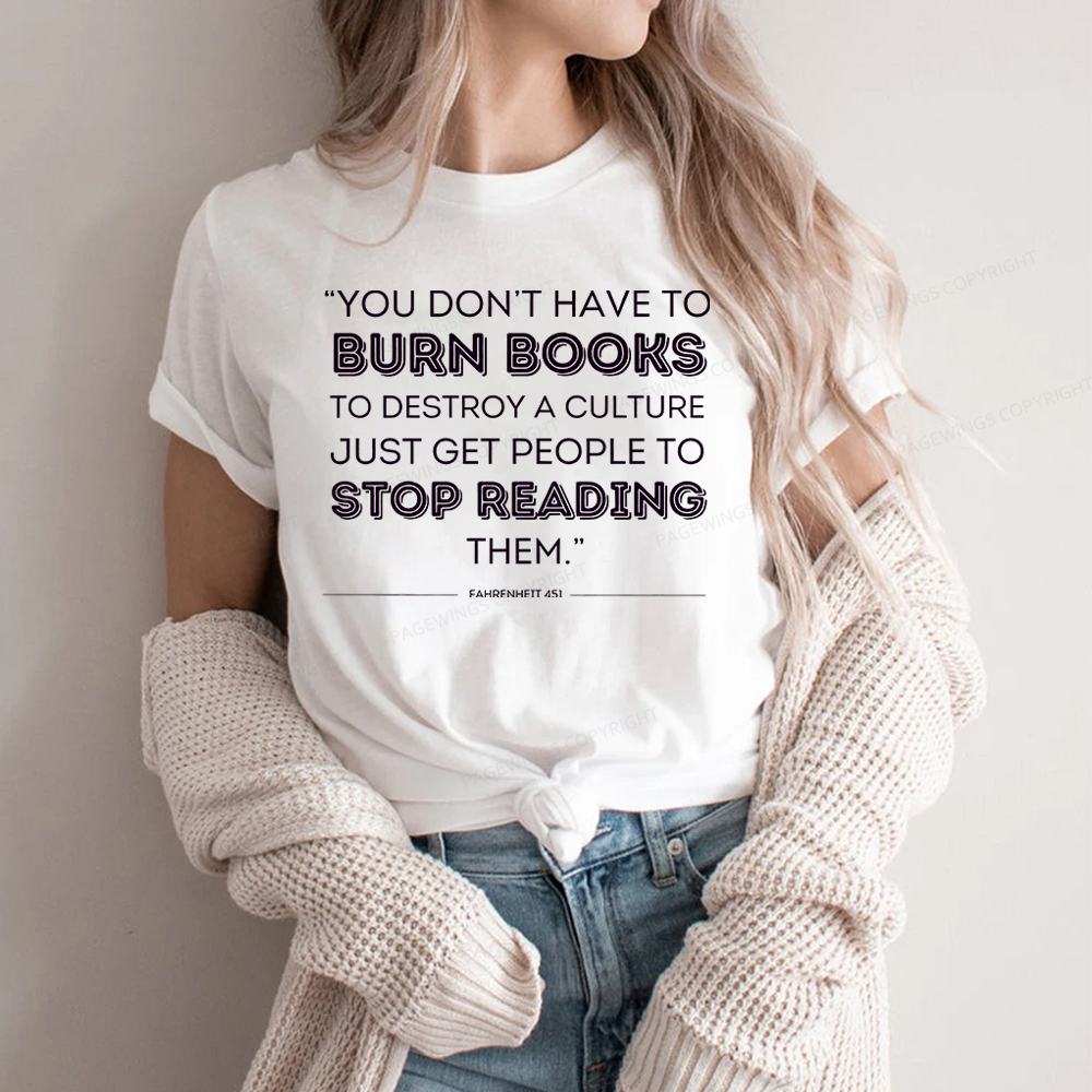 Pagewings Dystopian Book Shirt Classic Literature Gift Unisex Classic T-shirt