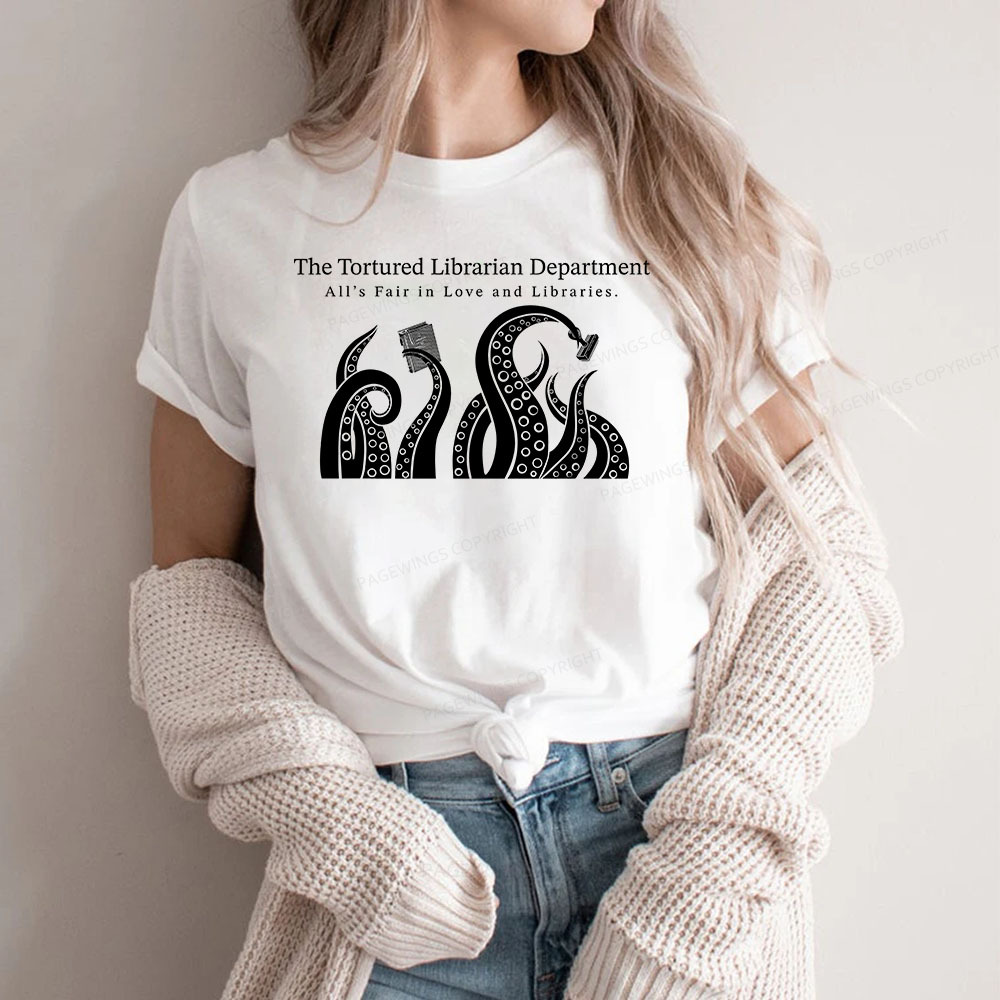 Pagewings The Tortured Librarian Department Unisex Classic T-shirt