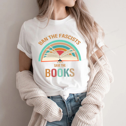 Pagewings Ban The Fascists Save The Books Unisex Classic T-shirt