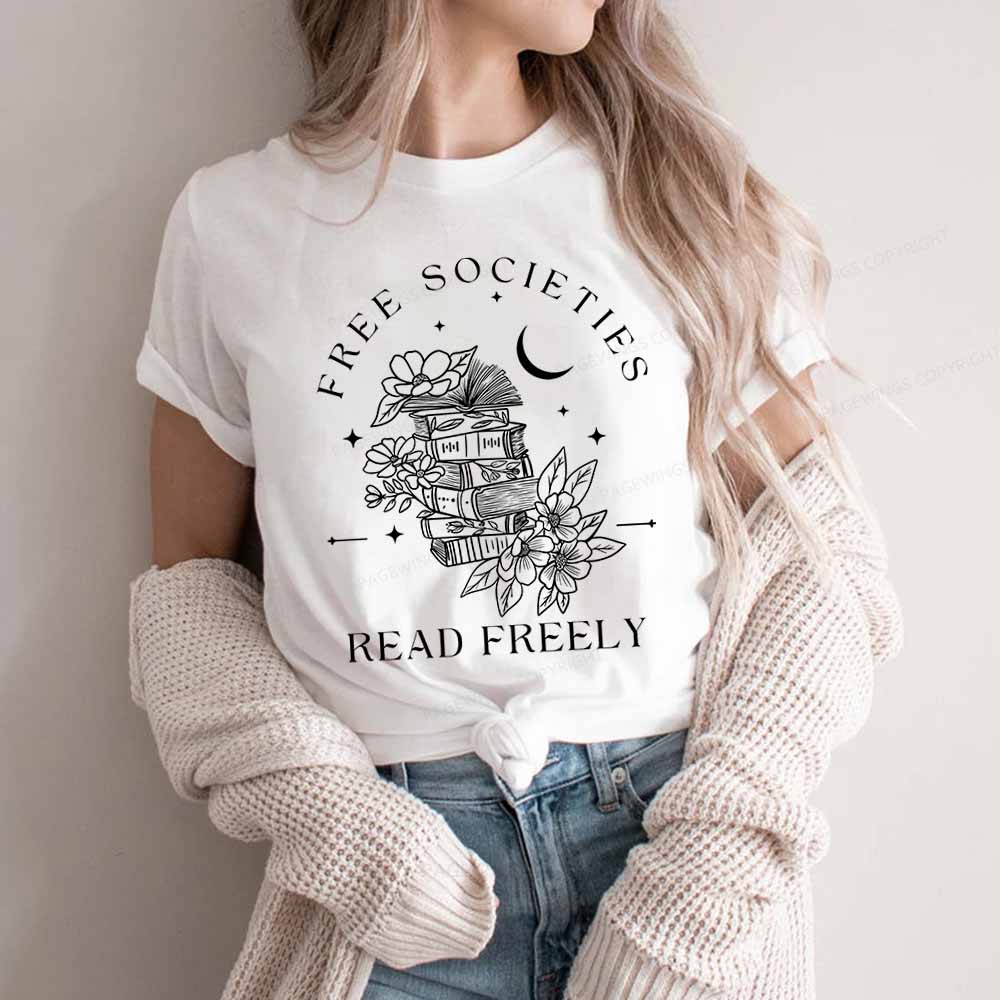 Pagewings Free Societies Read Freely Comfort Colors Shirt Unisex Classic T-shirt