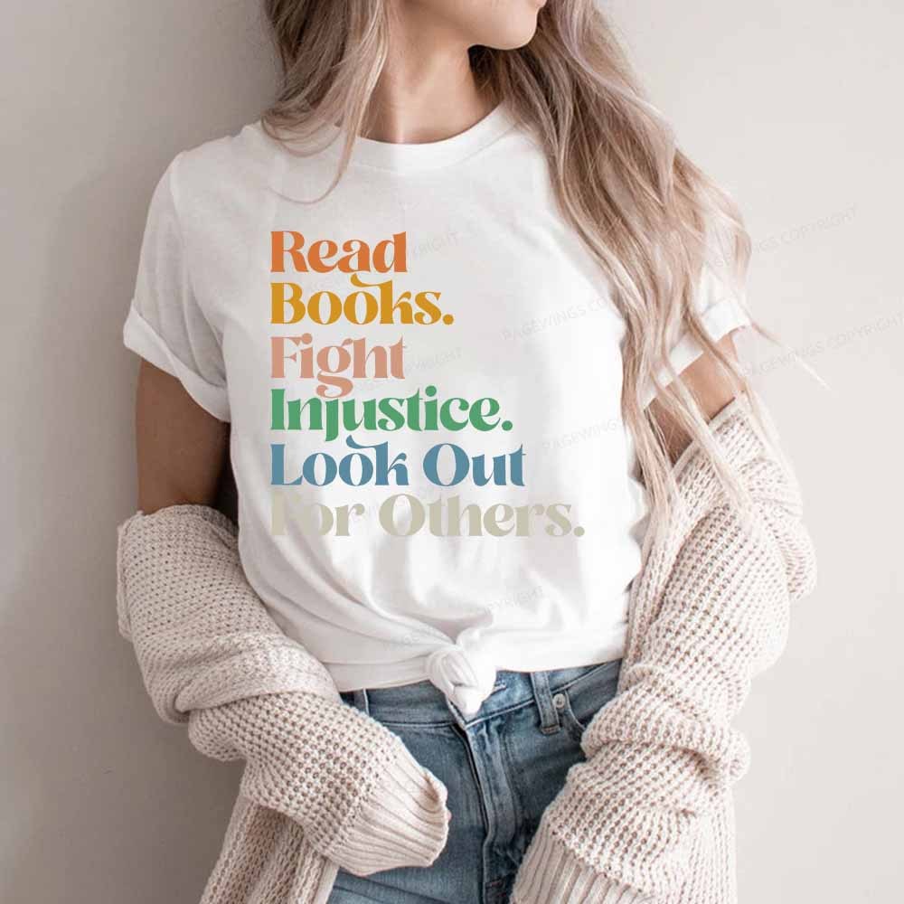 Pagewings Read Banned Books Social Justice Shirt Unisex Classic T-shirt
