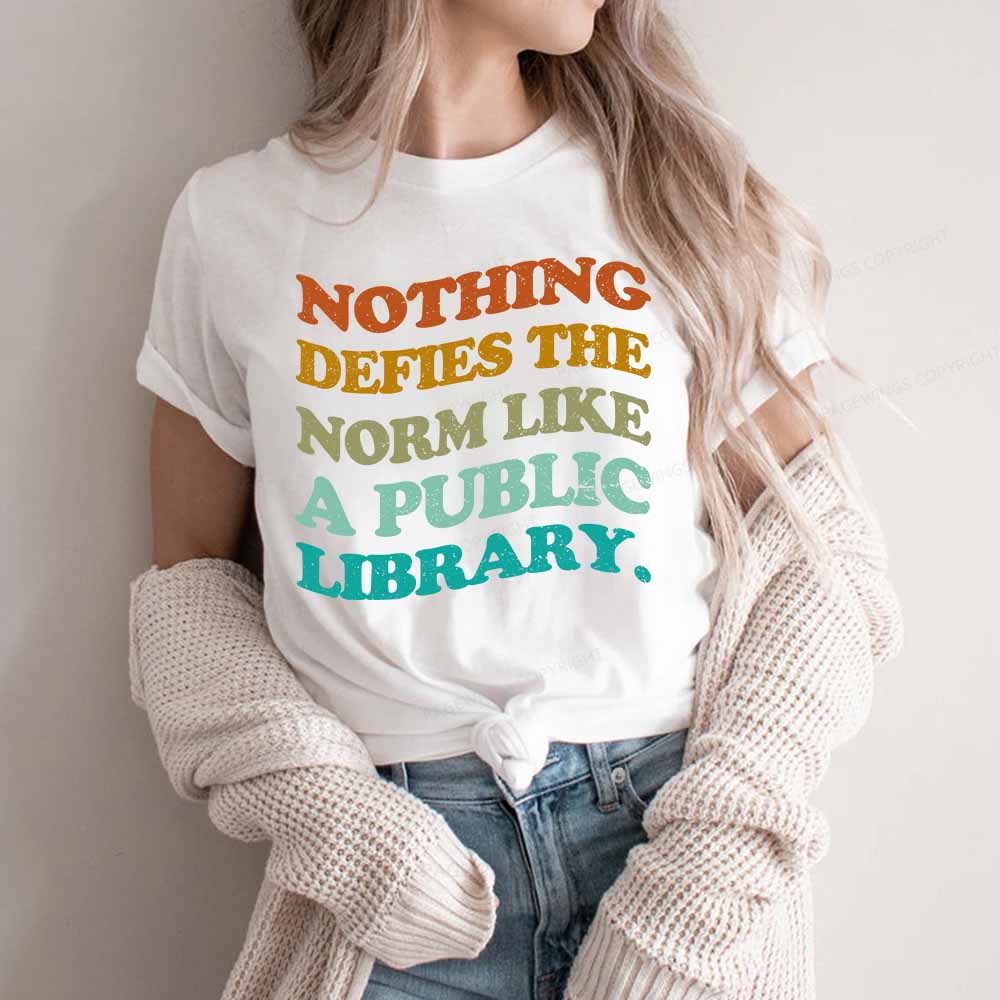 Pagewings Nothing defies the norm like a public library Unisex Classic T-shirt