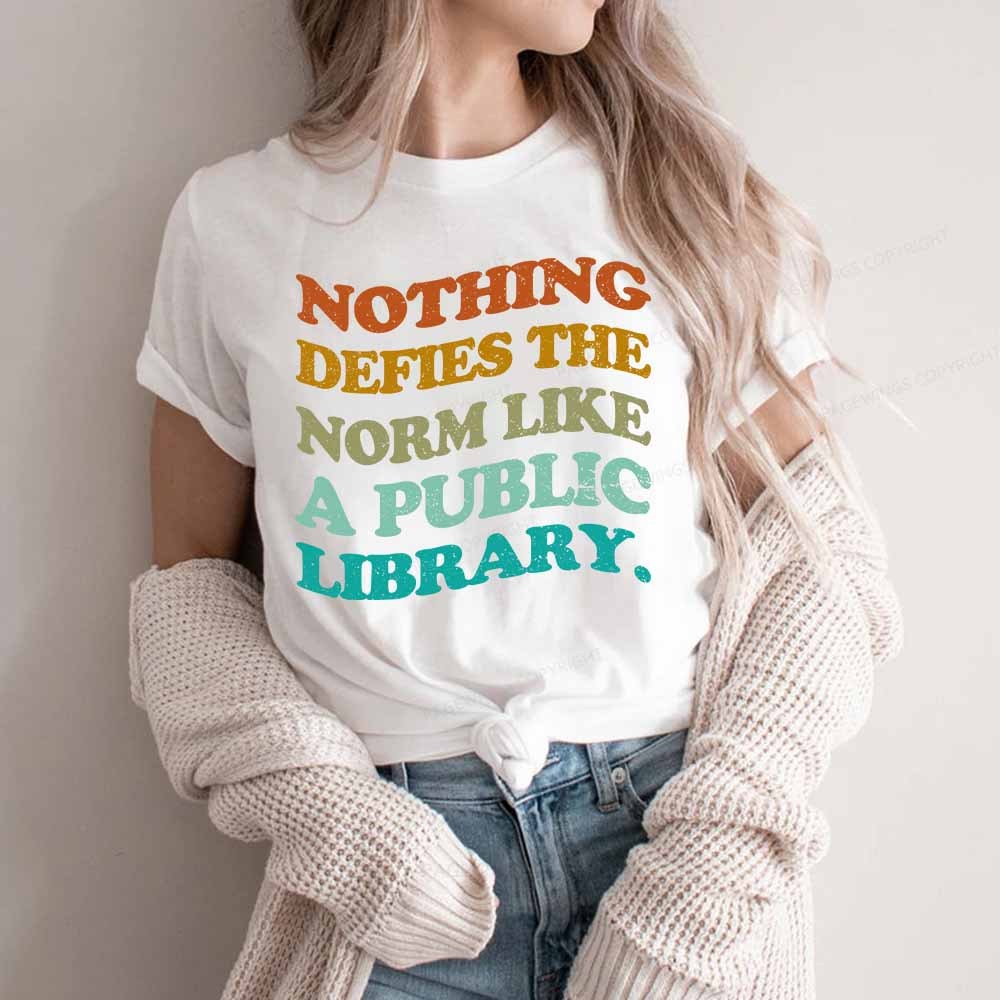 Pagewings Nothing defies the norm like a public library Unisex Classic T-shirt