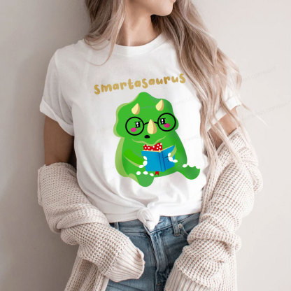 Pagewing Smart Dinosaur Is Reading Seriously Unisex Classic T-shirt