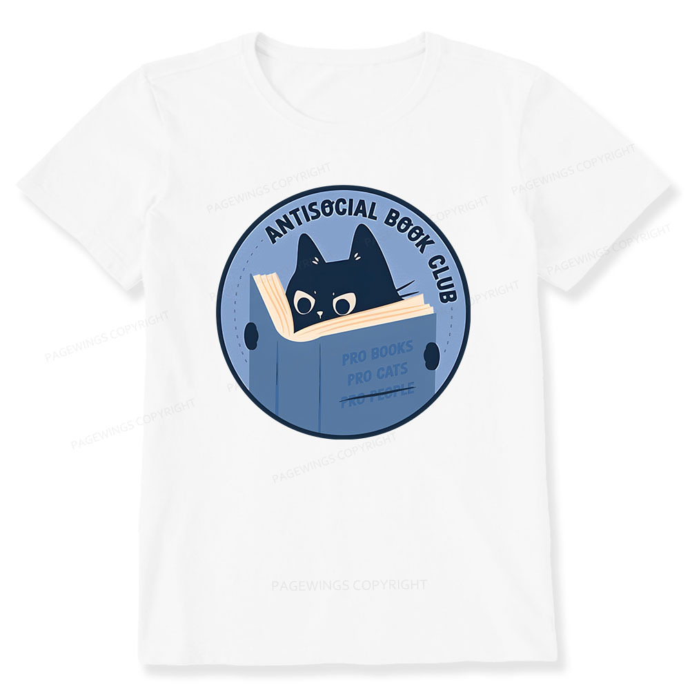 Pagewings Anitisocial Book Club Unisex Classic T-shirt