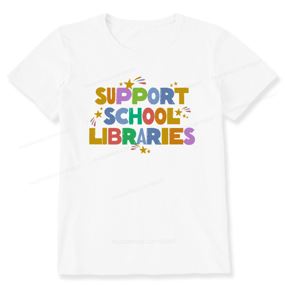 Pagewings Support School Libraries Unisex Classic T-shirt