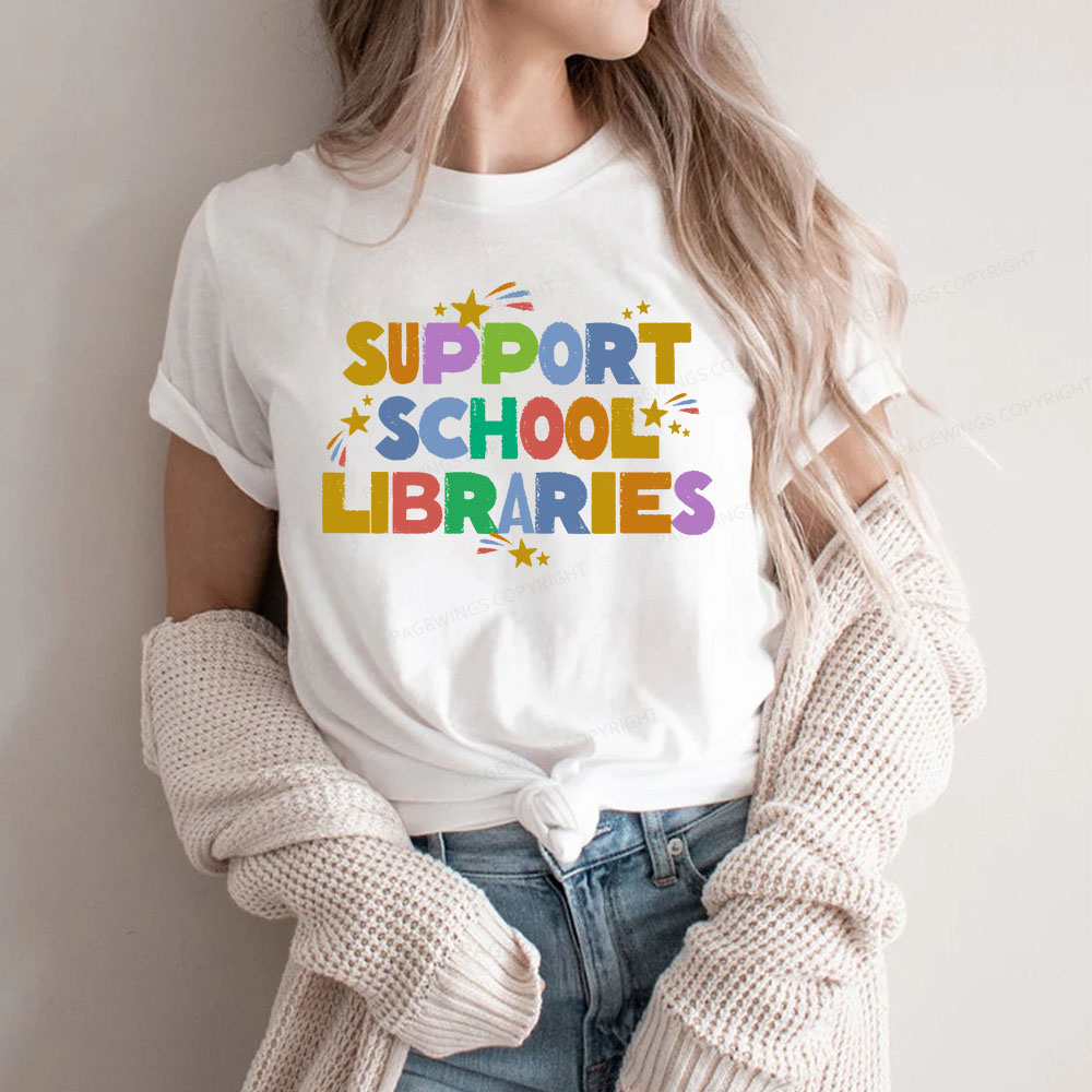Pagewings Support School Libraries Unisex Classic T-shirt