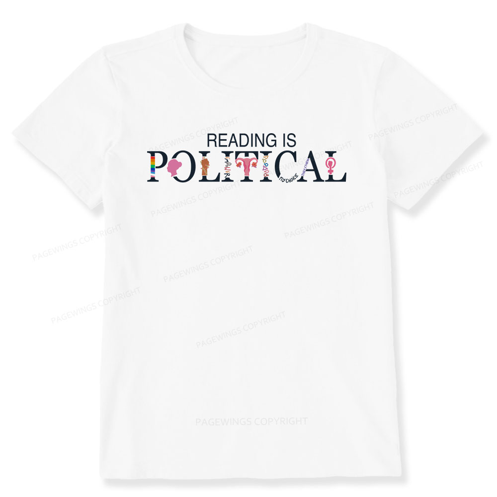 Pagewings Reading is Political Comfort Colors Fantasy Unisex Classic T-shirt