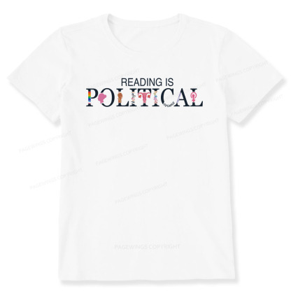 Pagewings Reading is Political Comfort Colors Fantasy Unisex Classic T-shirt