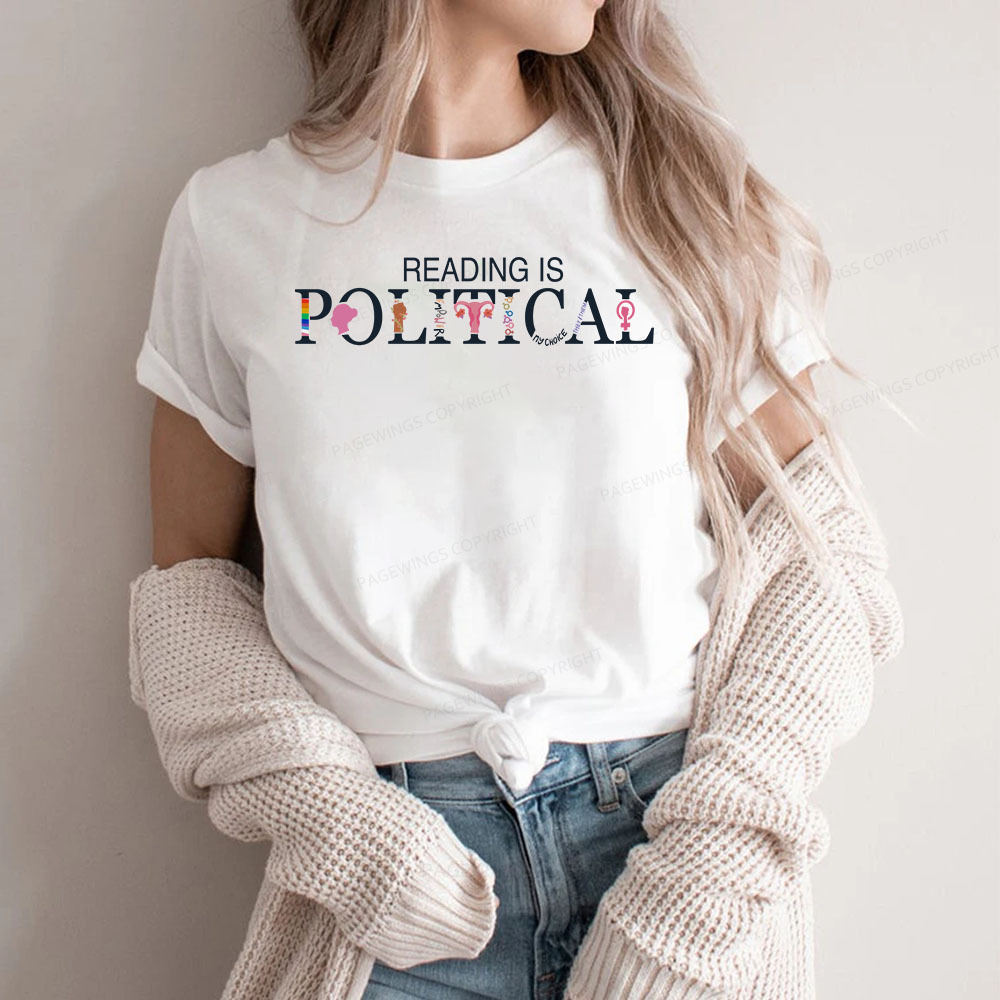 Pagewings Reading is Political Comfort Colors Fantasy Unisex Classic T-shirt