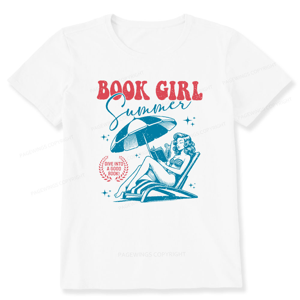Pagewings Book Girl Summer  Unisex Classic T-shirt