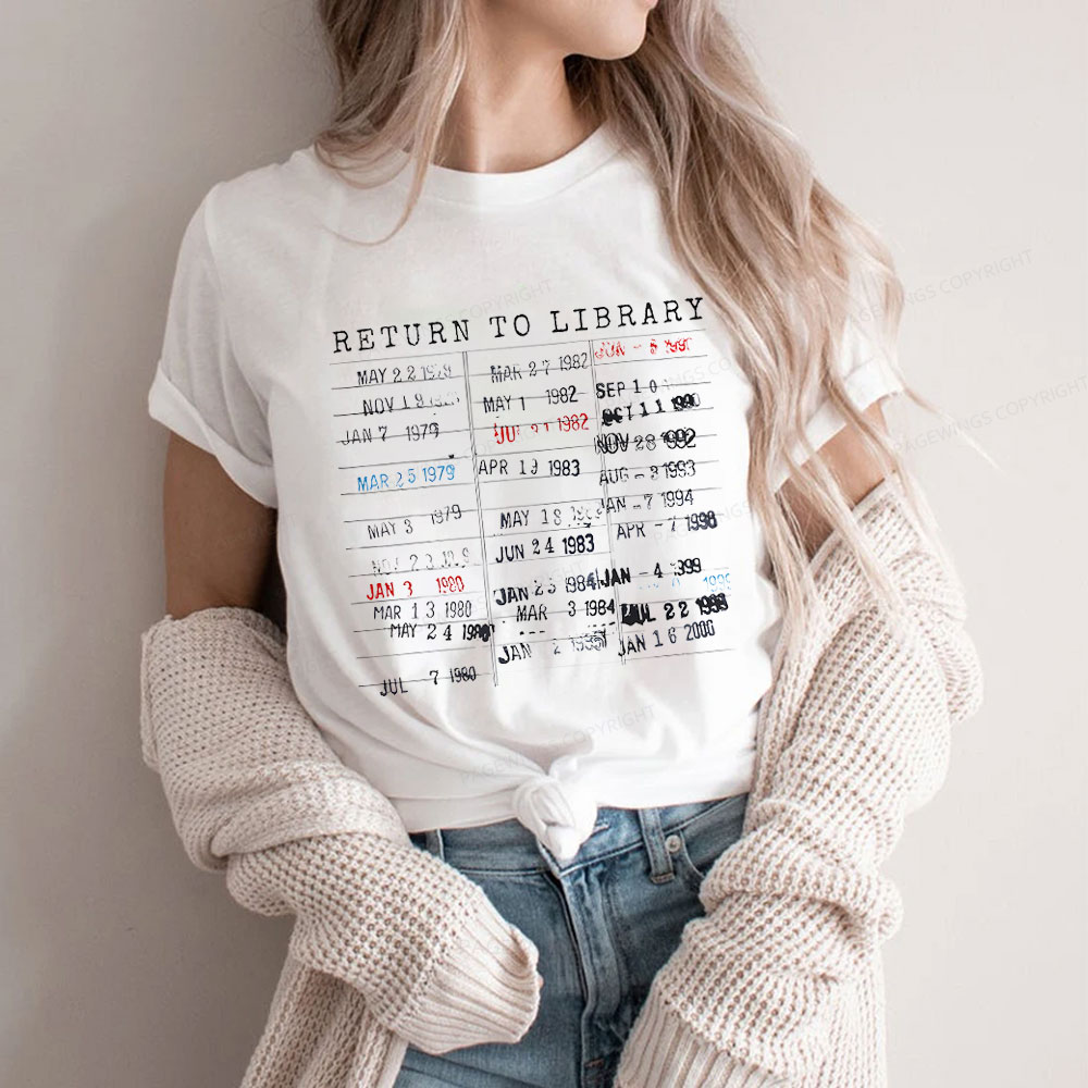Pagewing Return To Library Unisex Classic T-shirt