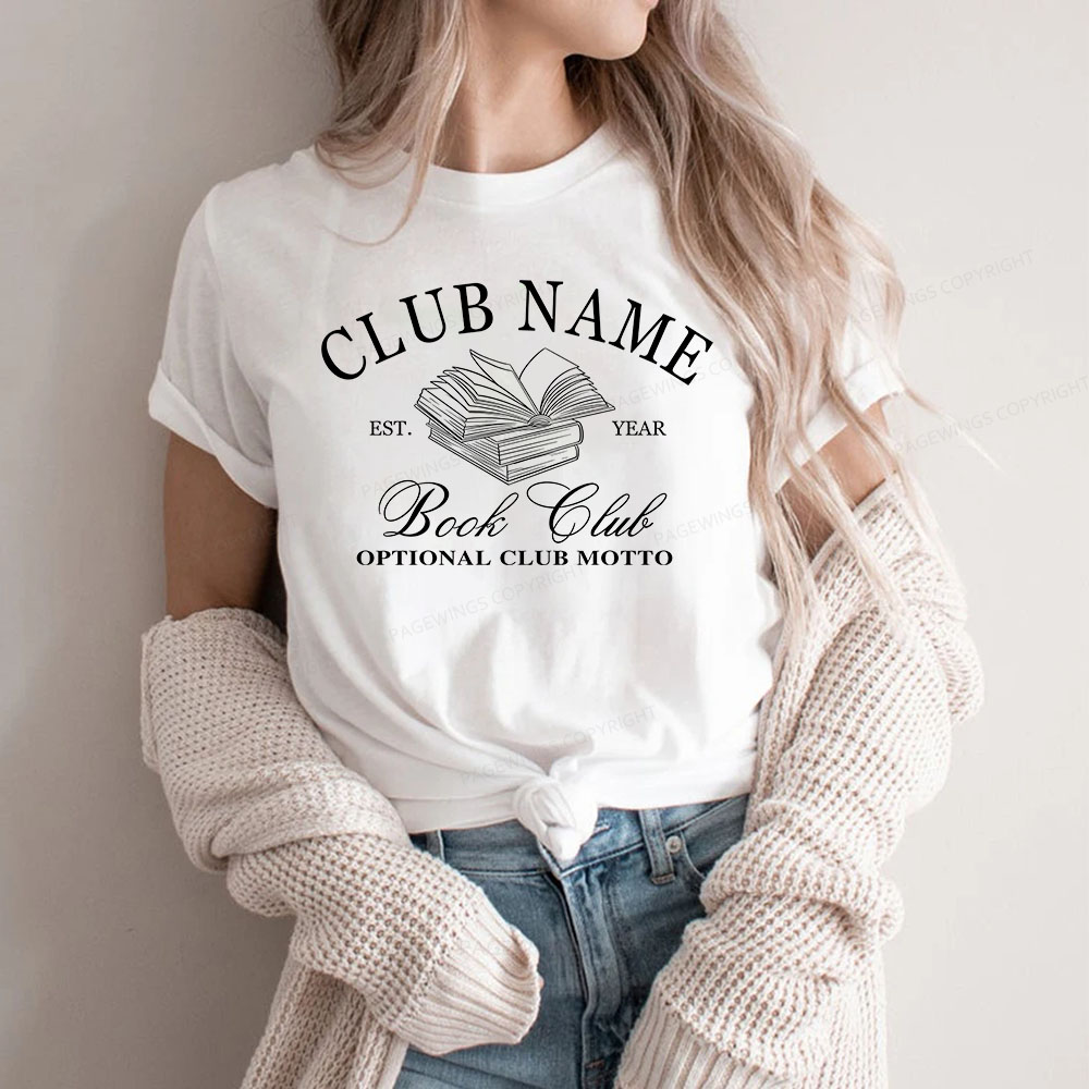 Pagewings Personalized Book Club Unisex Classic T-shirt