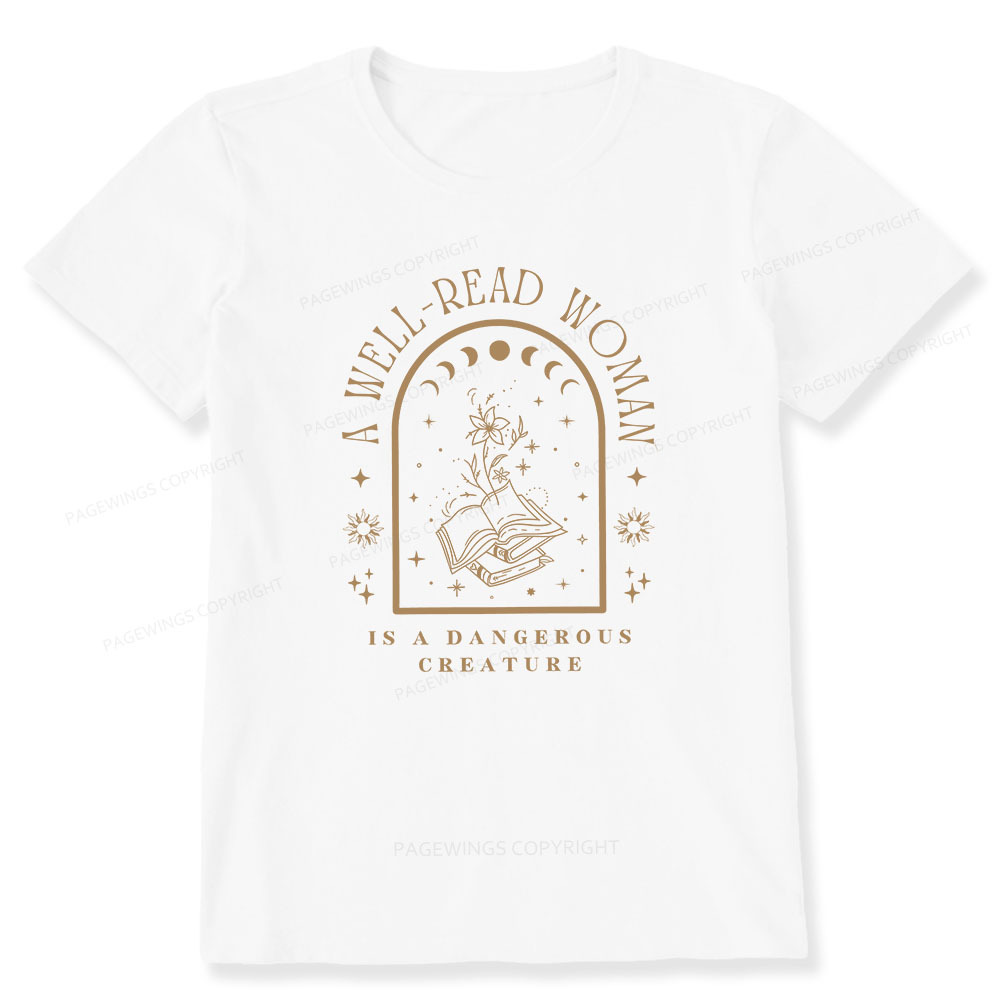 Pagewings A Well Read Woman Bookish Unisex Classic T-shirt