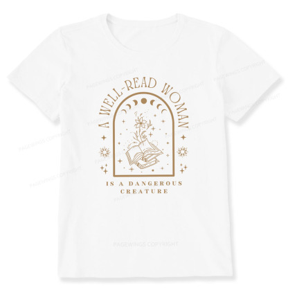 Pagewings A Well Read Woman Bookish Unisex Classic T-shirt