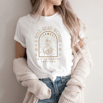 Pagewings A Well Read Woman Bookish Unisex Classic T-shirt