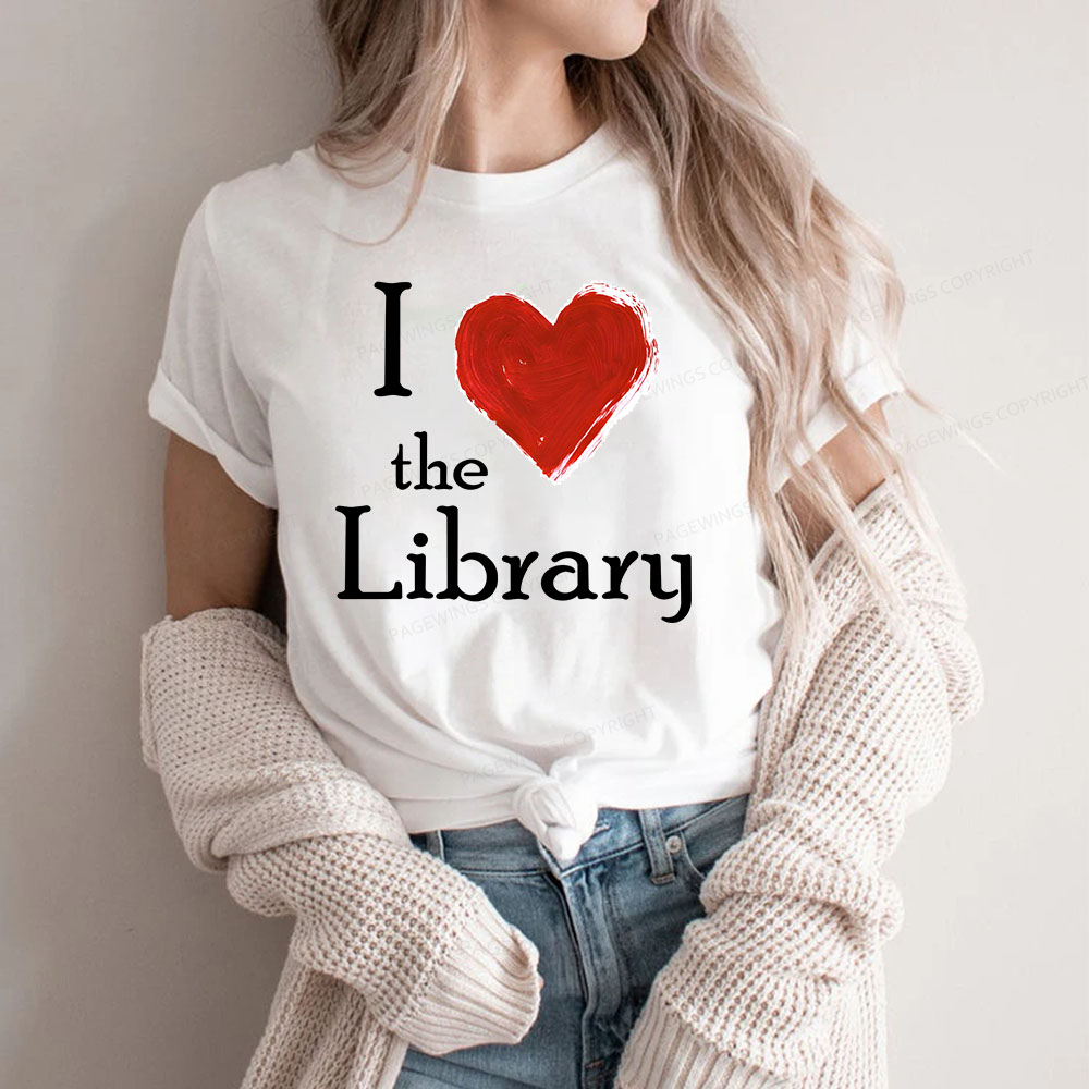 Pagewings I love The Library Unisex Classic T-shirt