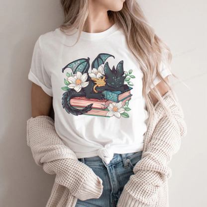 Pagewings Fantasy Book Dragon Unisex Classic T-shirt