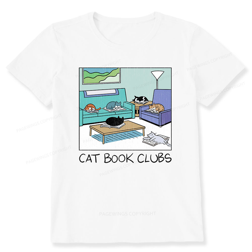 Pagewings Cat Book Clubs Unisex Classic T-shirt