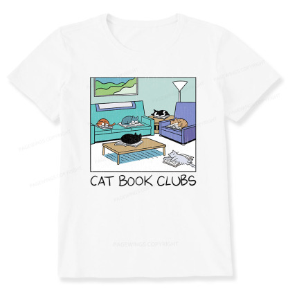 Pagewings Cat Book Clubs Unisex Classic T-shirt