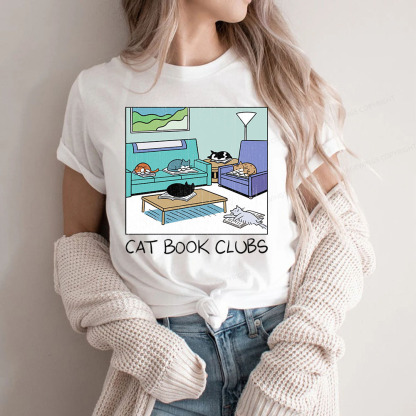 Pagewings Cat Book Clubs Unisex Classic T-shirt