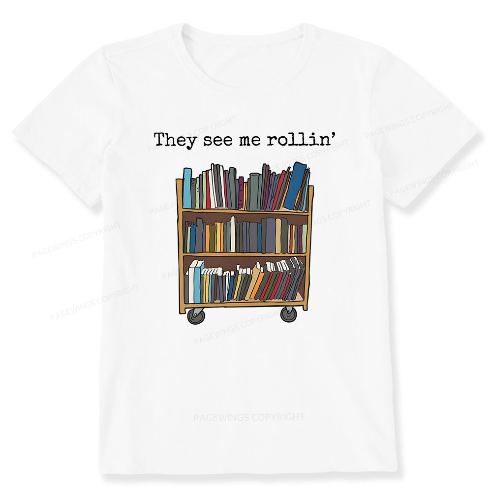 Pagewings Funny Library Sweater, Literary Gift, Bookish Unisex Classic T-shirt