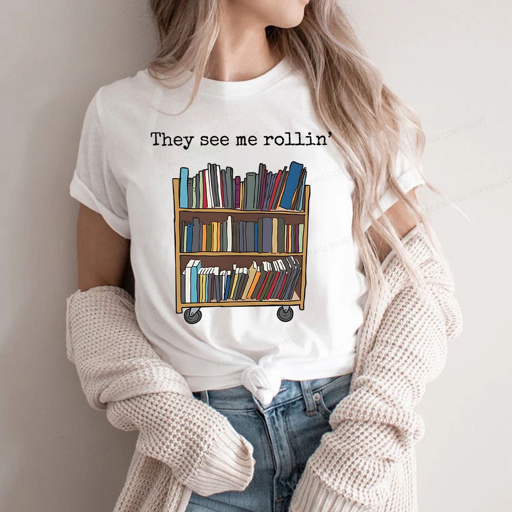 Pagewings Funny Library Sweater, Literary Gift, Bookish Unisex Classic T-shirt