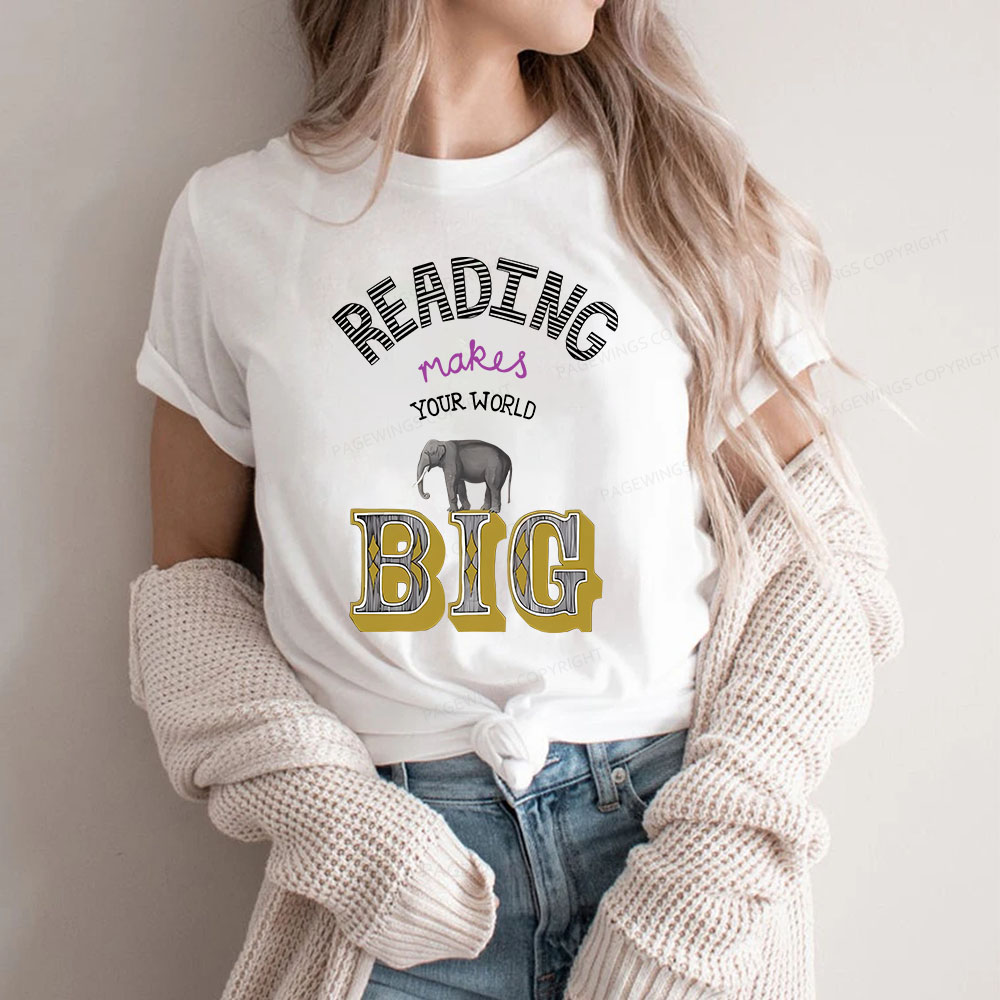 Pagewings Read Makes Your World Big Unisex Classic T-shirt