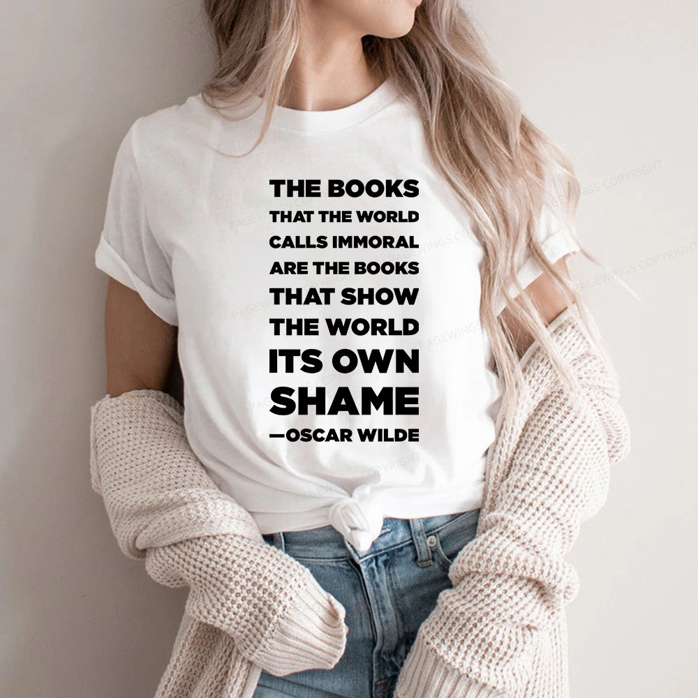 Pagewings Immoral Books Show The World Its Shame Unisex Classic T-shirt