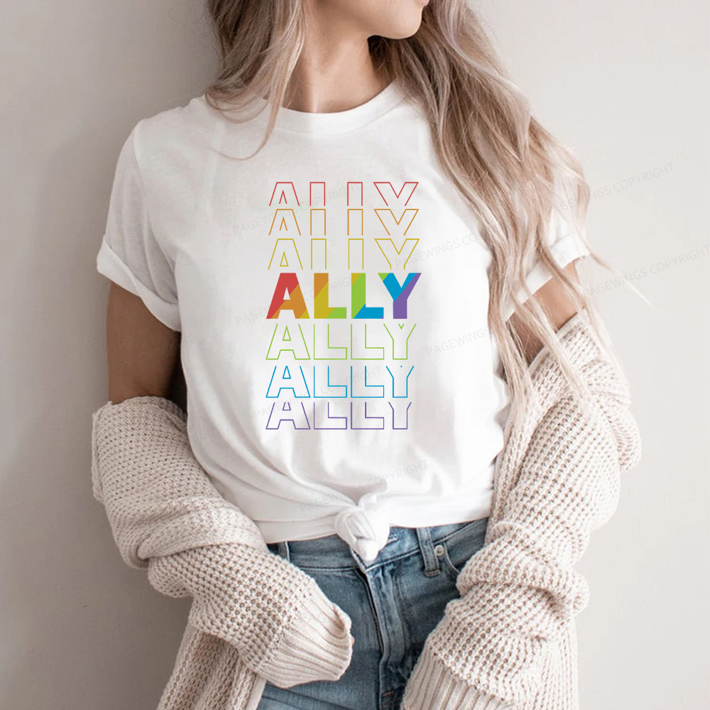 Pagewings LGBTQ Ally Unisex Classic T-shirt