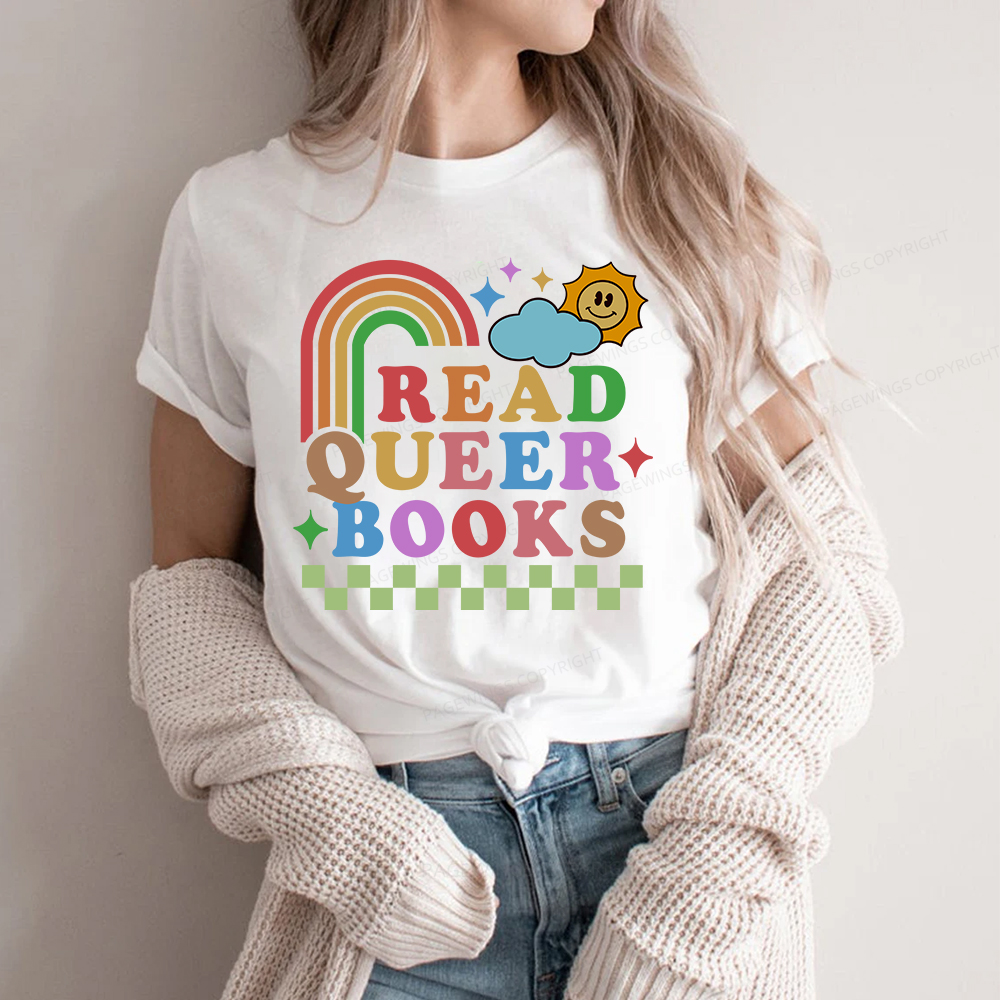 Pagewings Read Queer Books Unisex Classic T-shirt
